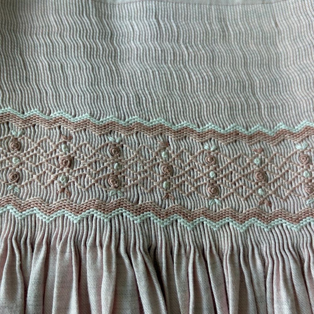 Charlotte sy Dimby Light Pink Smocked Dress Sz 8 - Picture 6 of 13